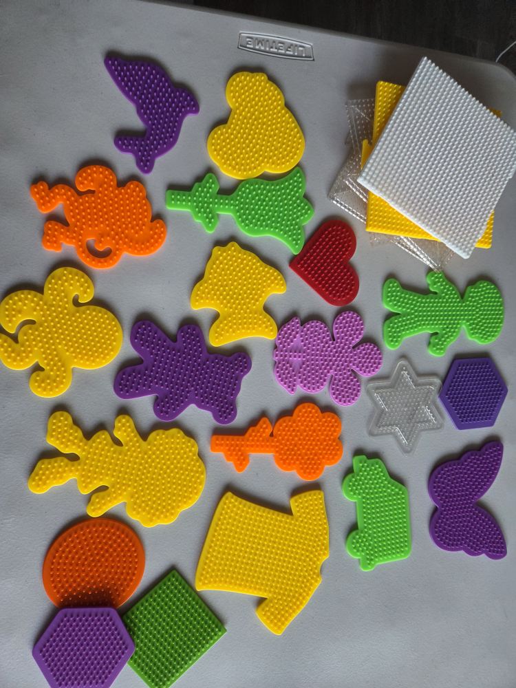 Perler Beads Lot with Pegboards & Ironing Paper - photo 3