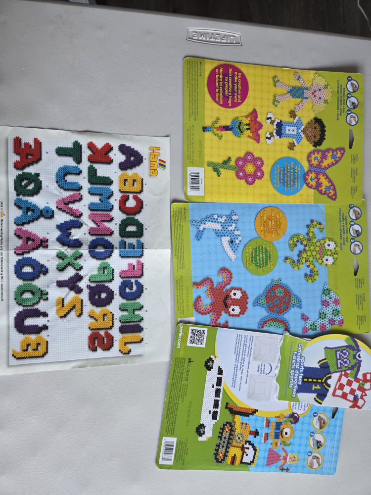 Perler Beads Lot with Pegboards & Ironing Paper - photo 5