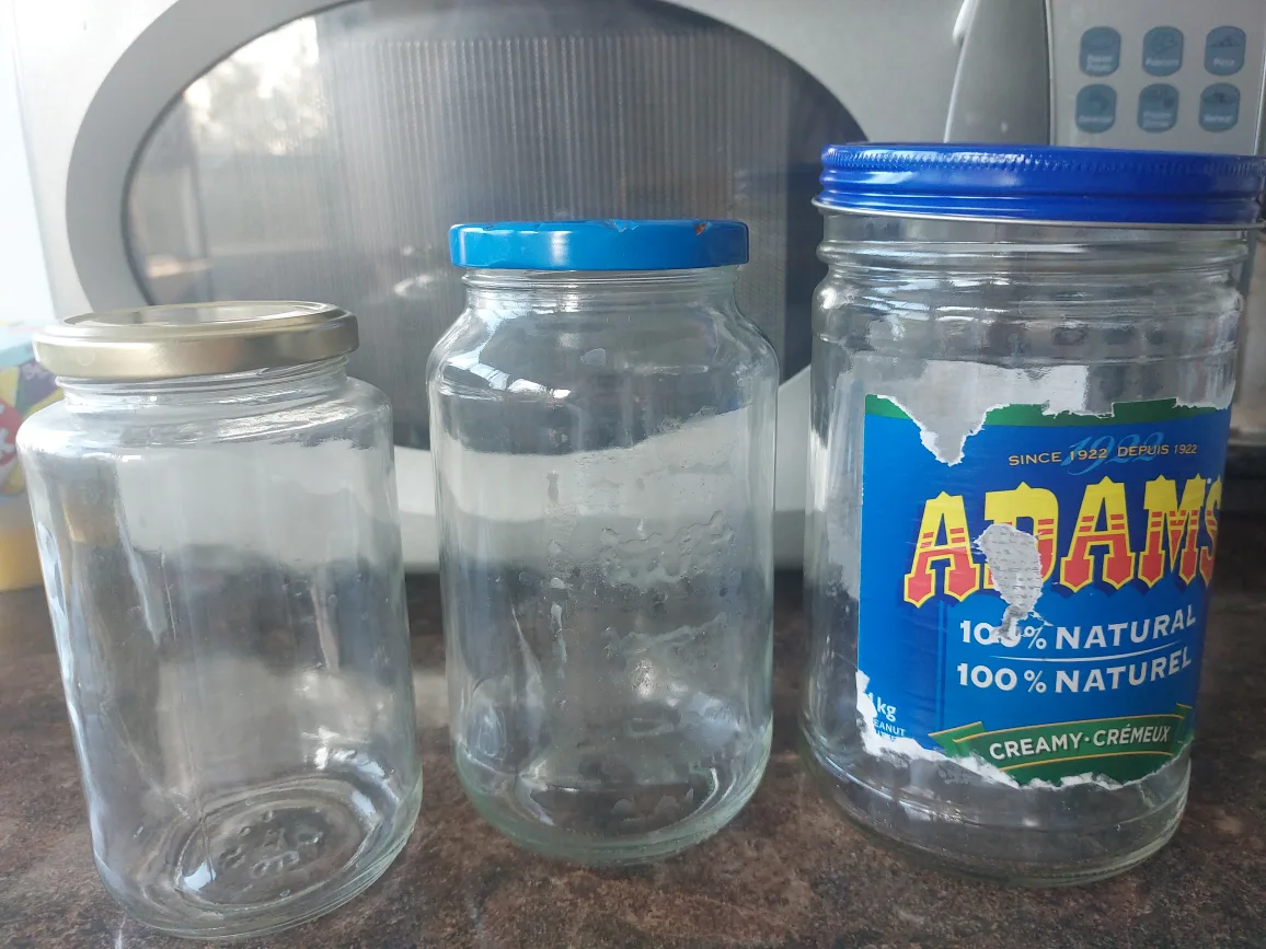 Assorted jars, including Adams Peanut Butter Jar thumbnail