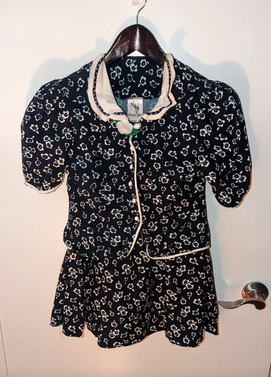 Elvira Vali Two Piece Floral Dress - Girls Size 12 thumbnail