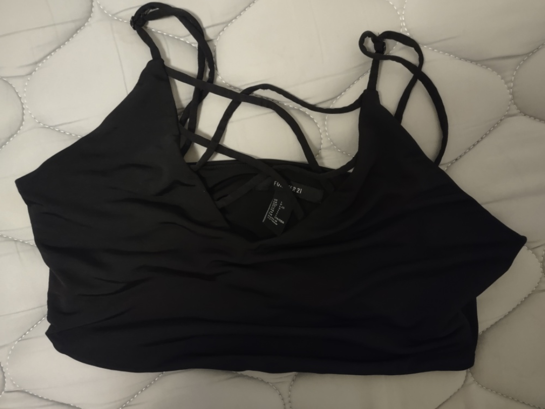 Forever 21 Black Crop Top