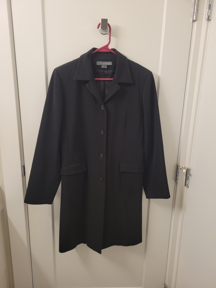 Teenflo Black Dress Coat - photo 2