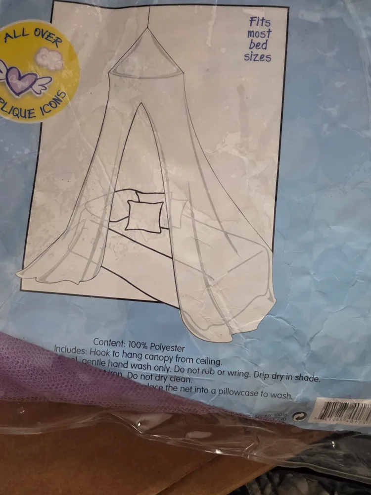 Lavender Bed or Crib Canopy - Fits Most Bed Sizes, Purple image indicator(3)