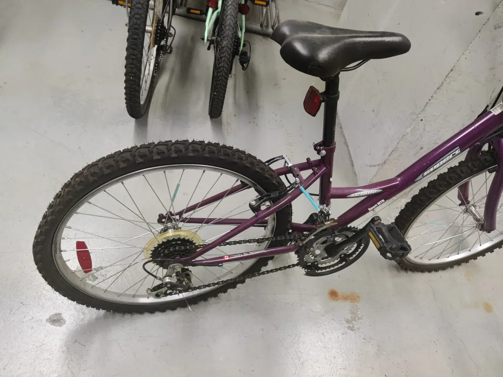 Purple Bicycle with all assessories image indicator(5)