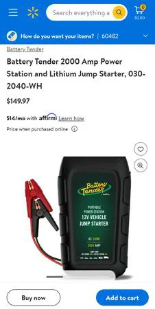 Battery Tender Go Power 2K Portable Jump Starter image indicator(2)