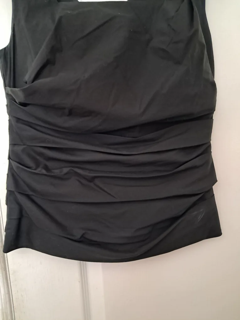 Ann Taylor Black Top - Size 2P image indicator(2)