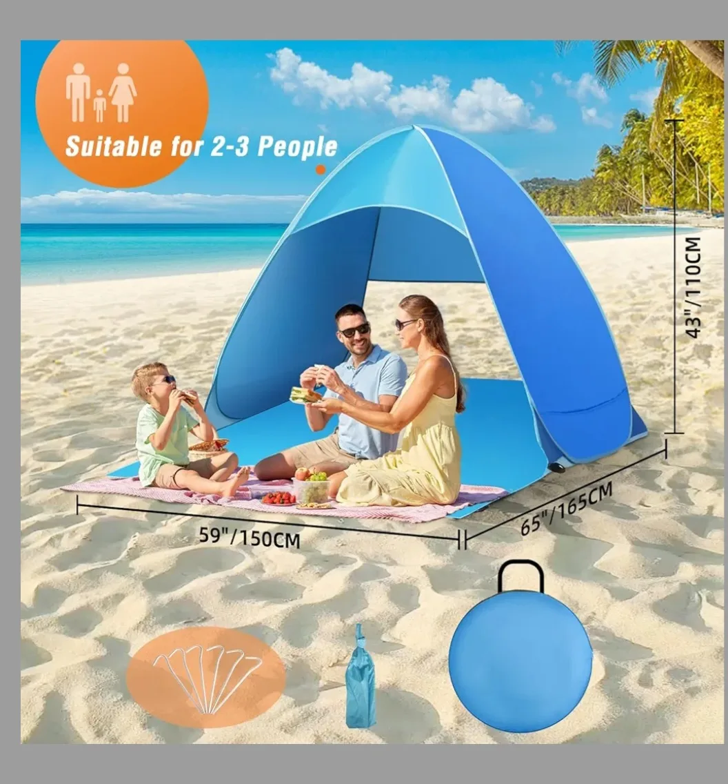 Pop-Up Beach Tent - Blue image indicator(3)