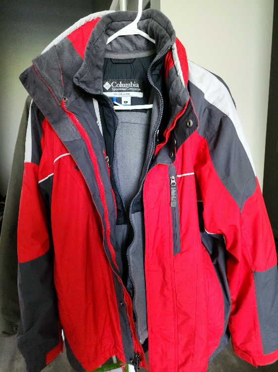 Columbia Sportswear Red/Gray Jacket - Size S