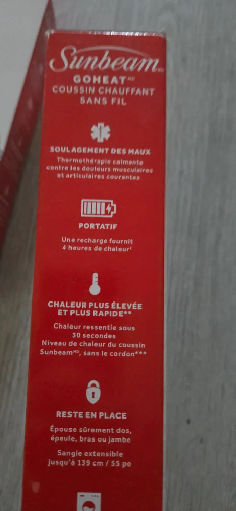 Sunbeam GoHeat Cordless Heating Pad - New in Box! image indicator(2)