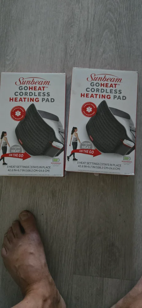 Sunbeam GoHeat Cordless Heating Pad - New in Box! image indicator(3)