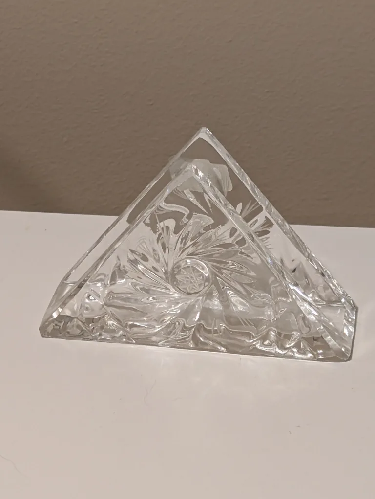 Violetta Lead Crystal Napkin Holder thumbnail