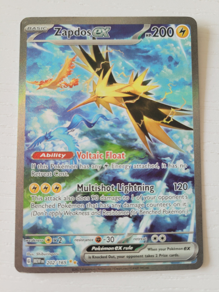 Zapdos EX Pokemon Card - 202/165