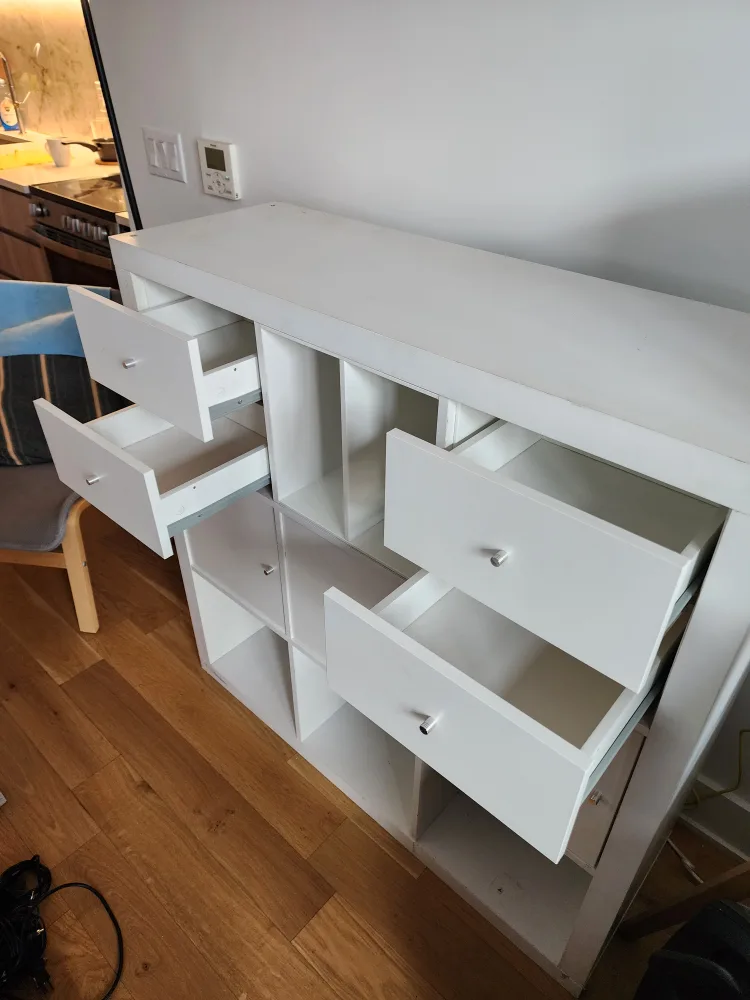 IKEA Kallax - White Storage Cabinet with Drawers (FREE) image indicator(2)