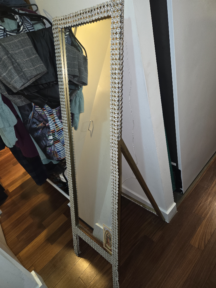 Full Length Beaded Mirror
