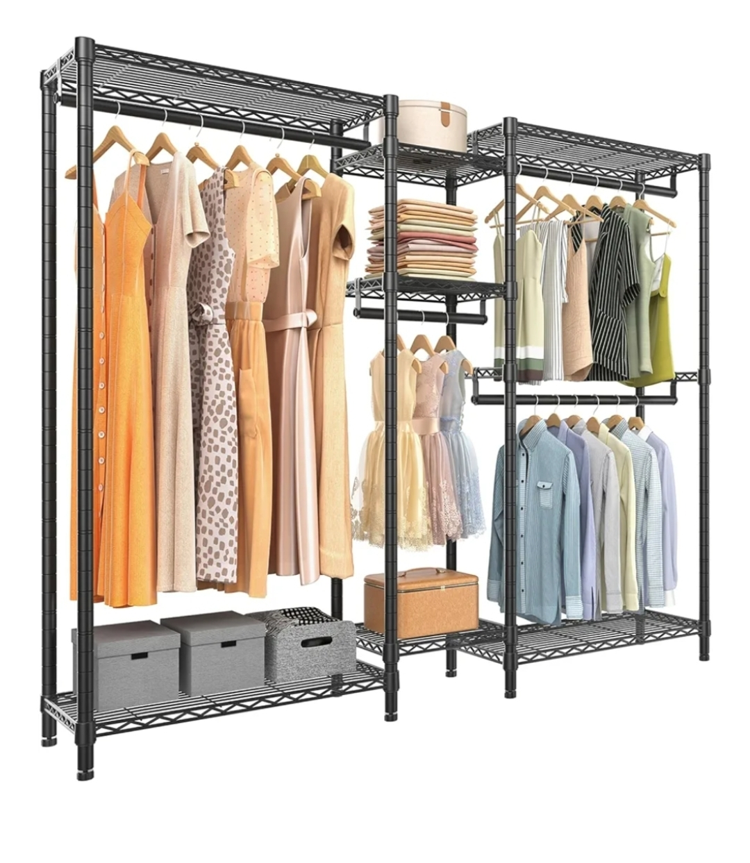 Black Metal Wire Closet Organizer System - photo 3