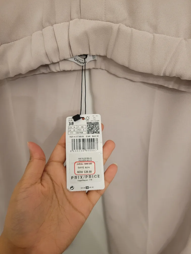 New Mango Melva Trousers - Size 6US image indicator(3)