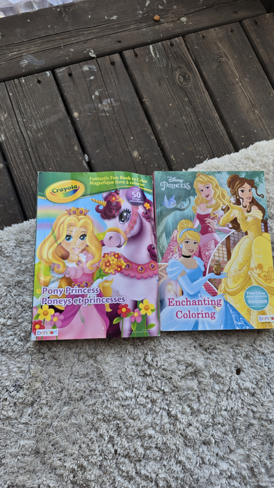 Crayola Pony Princess & Disney Princess Coloring Books