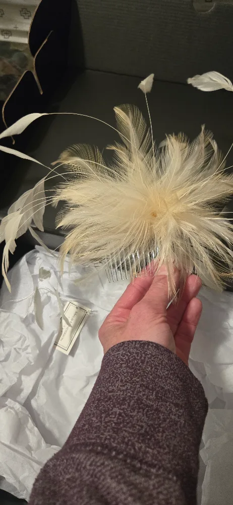 Marius Henderson Feather Fascinator Headpiece image indicator(2)