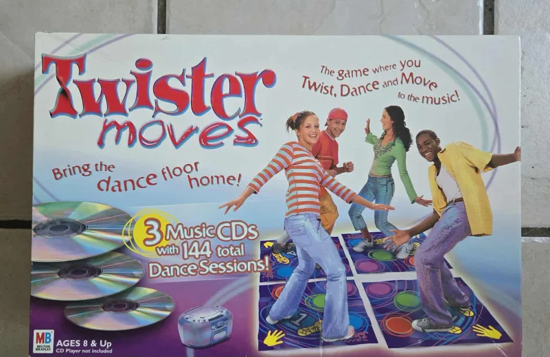 Milton Bradley Twister Moves Game Dance Floor Game 2003 thumbnail