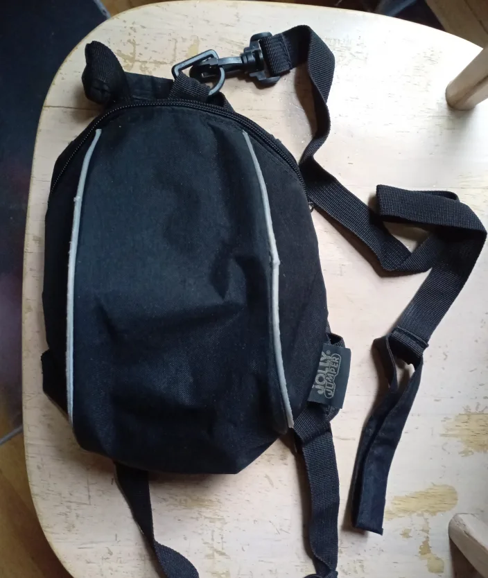 Jolly Jumper Black Toddler Backpack harness