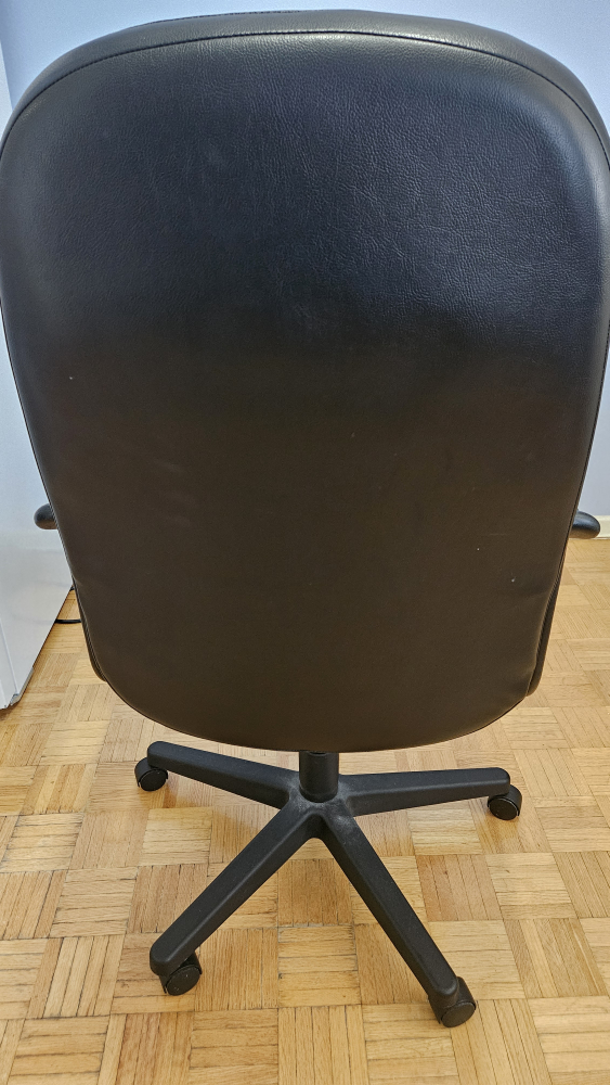Black Leather Office Chair - photo 2