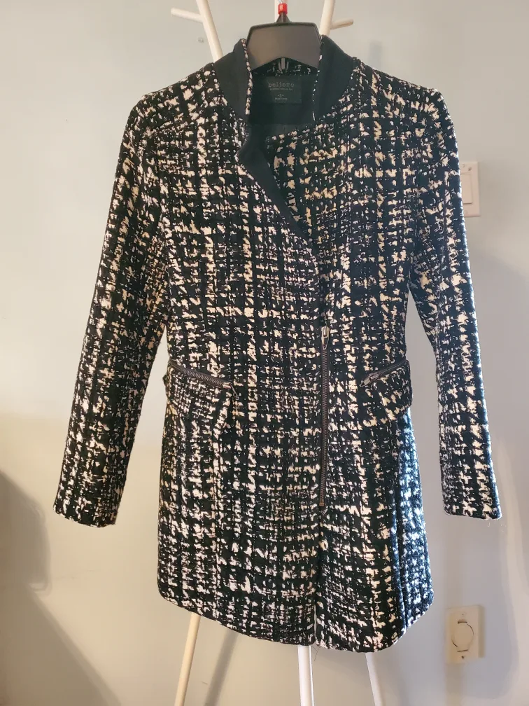 Black & White Tweed Jacket thumbnail