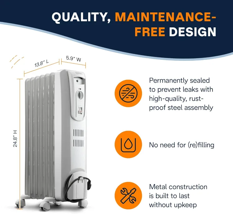 Brand New DeLonghi Radiator Space Heater For Sale image indicator(4)