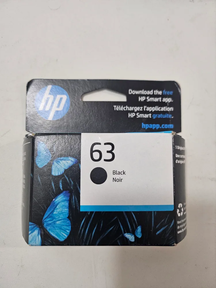 HP 63 Black Ink Cartridge - New thumbnail