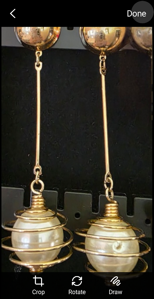 Pearl Drop Earrings - Gold Tone - photo 2