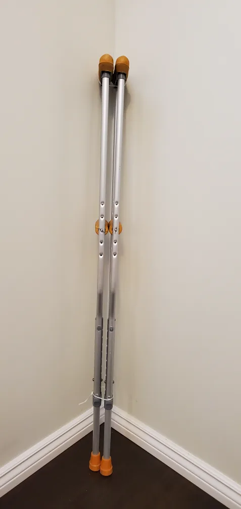 Adjustable Aluminum Crutches image indicator(2)