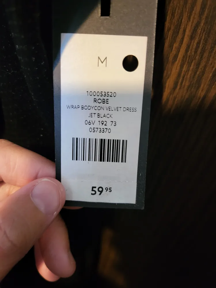 Dynamite Wrap Bodycon Velvet Dress Size: Medium image indicator(9)