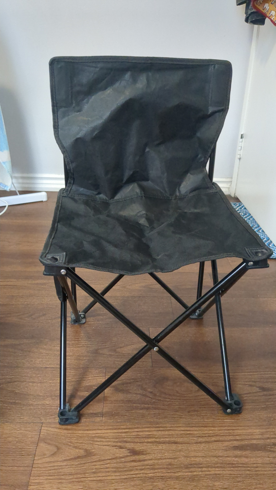Black Folding Camping Chair - photo 2