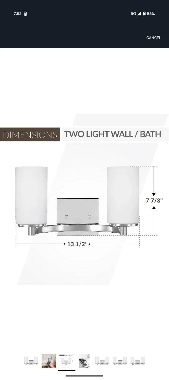 Sea Gull Lighting Wall/Bath Light Fixture thumbnail