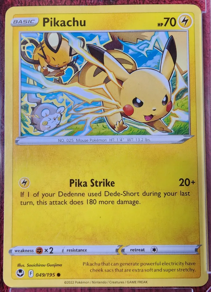 ⚡ Brand New Pikachu 049/195 – Sword & Shield Pokémon! ⚡