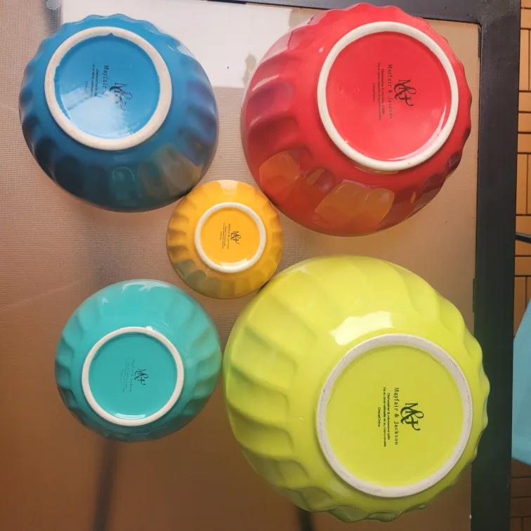 Mayfair & Jackson Vintage Nesting Bowls - 5 Piece Set image indicator(3)