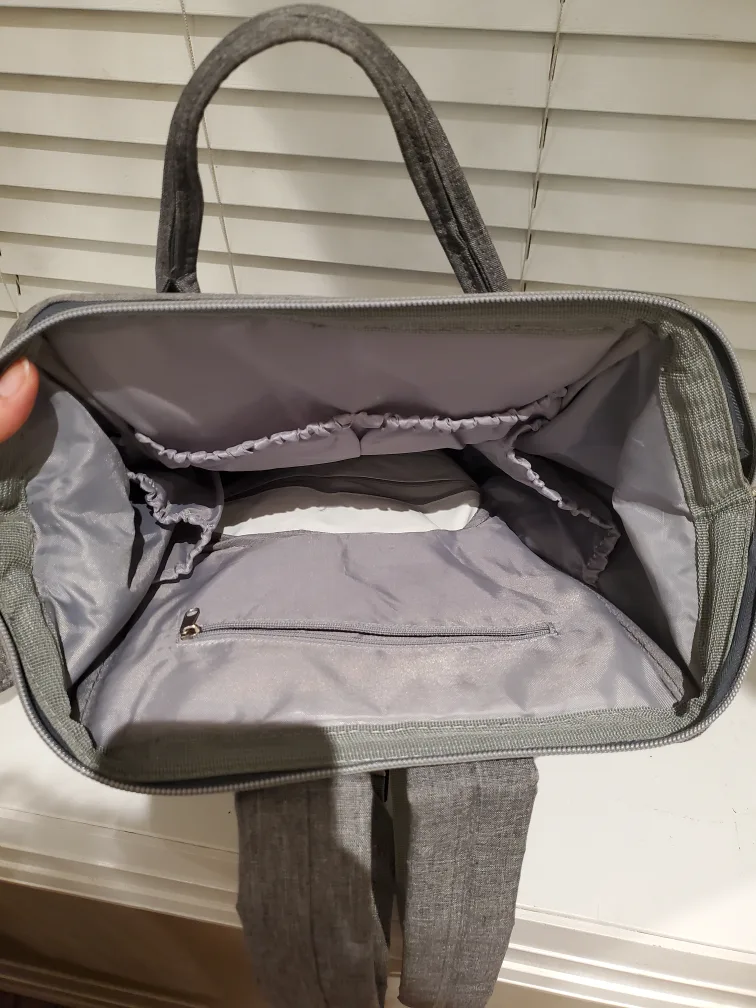 KiddyCare Diaper Bag Backpack - Grey image indicator(3)