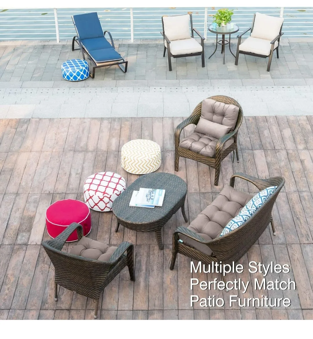 Patio Chair Cushion - 21x21 Inches thumbnail