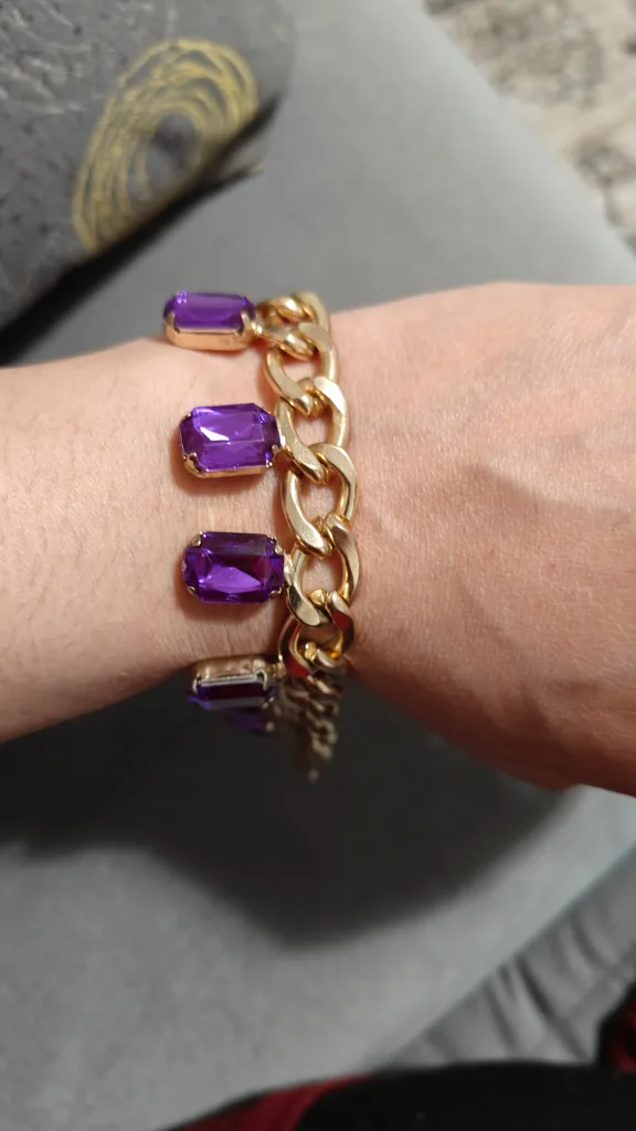 Assorted Bracelets - Gold, Silver, Brown, Purple image indicator(3)