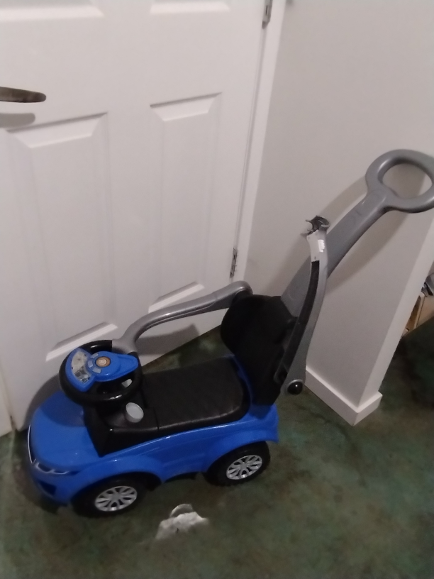 Blue Ride-On Push Car