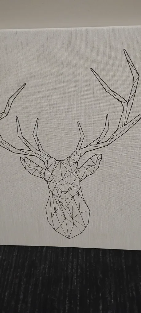 Geometric Deer Head Canvas Wall Art image indicator(2)