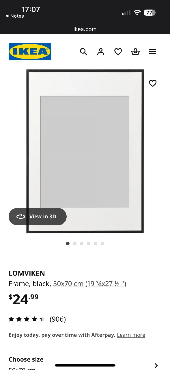 Black and white print of black sand beach incl. black frame image indicator(4)