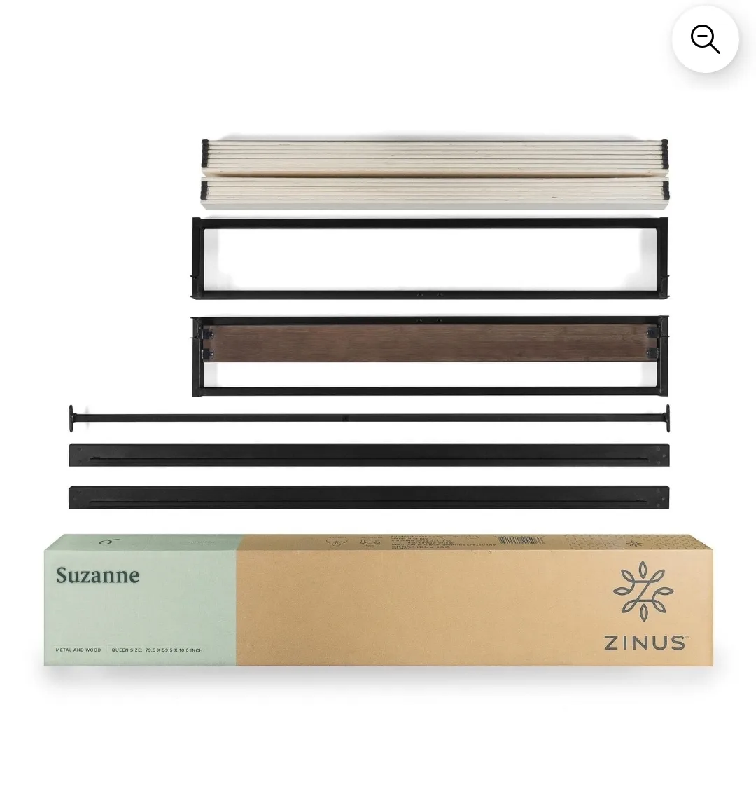 10” Metal & Wood Platform Bed Frame image indicator(5)