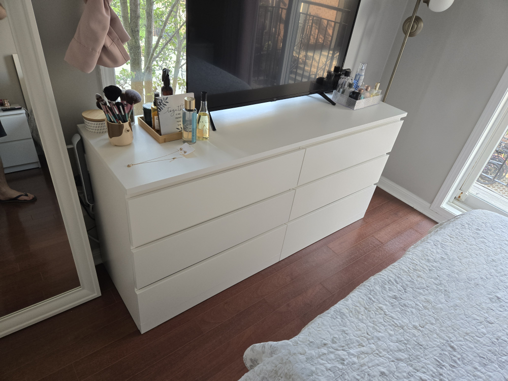IKEA MALM White 6-Drawer Dresser