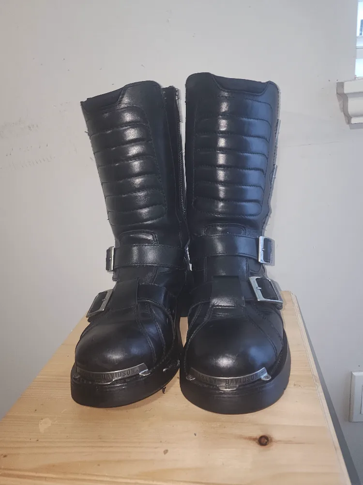 Harley-Davidson Black Leather Motorcycle Boots thumbnail