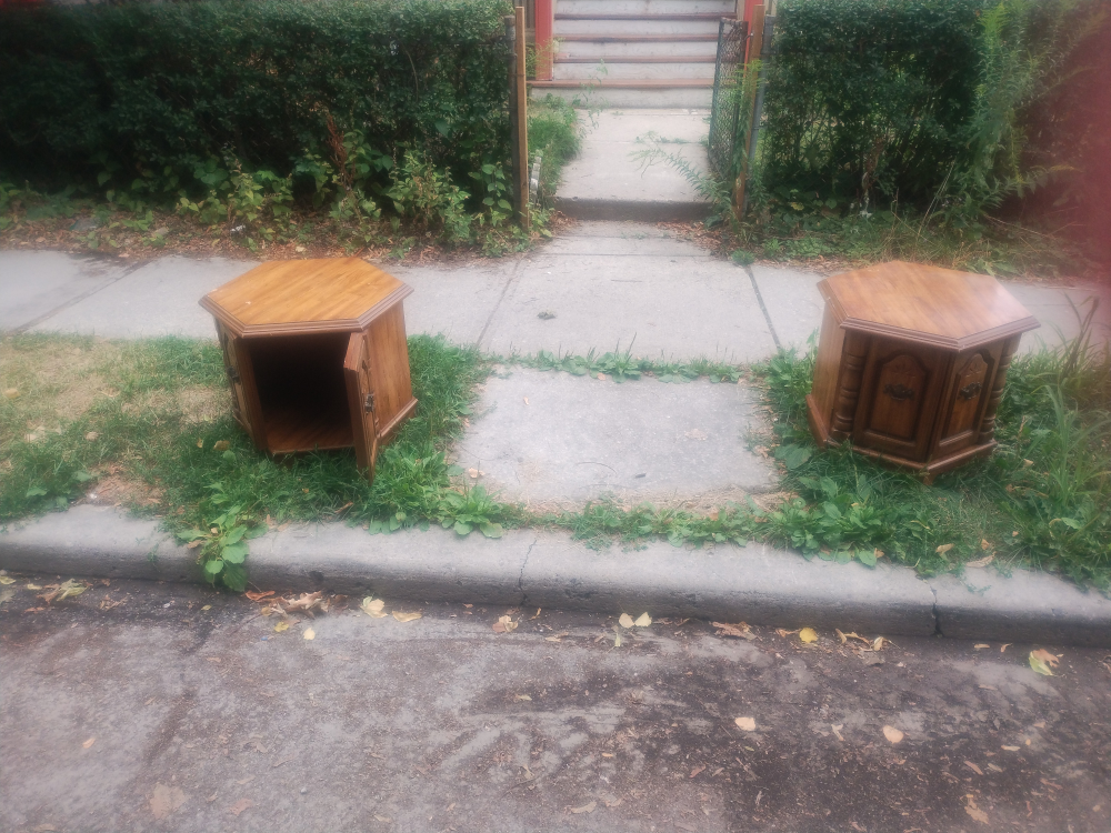 two hexagonal sidetables - photo 3