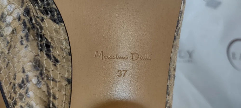 (NEW) Massimo dutti Snakeskin Print Ballet Flats image indicator(7)