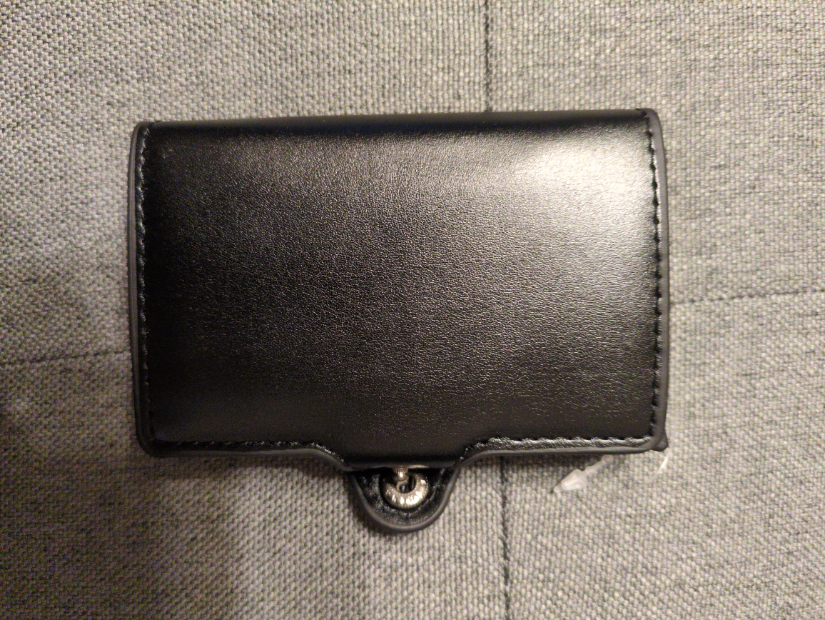 Black Leather Card Holder Wallet