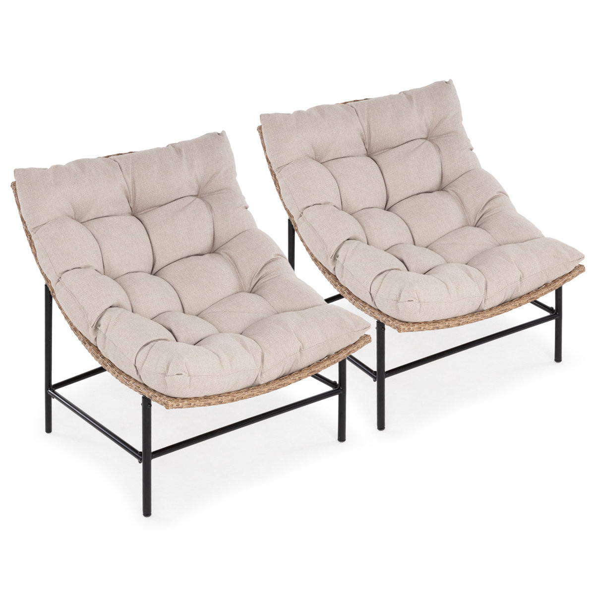 Outdoor Lounge Chairs - Set of 2 - New - photo 2