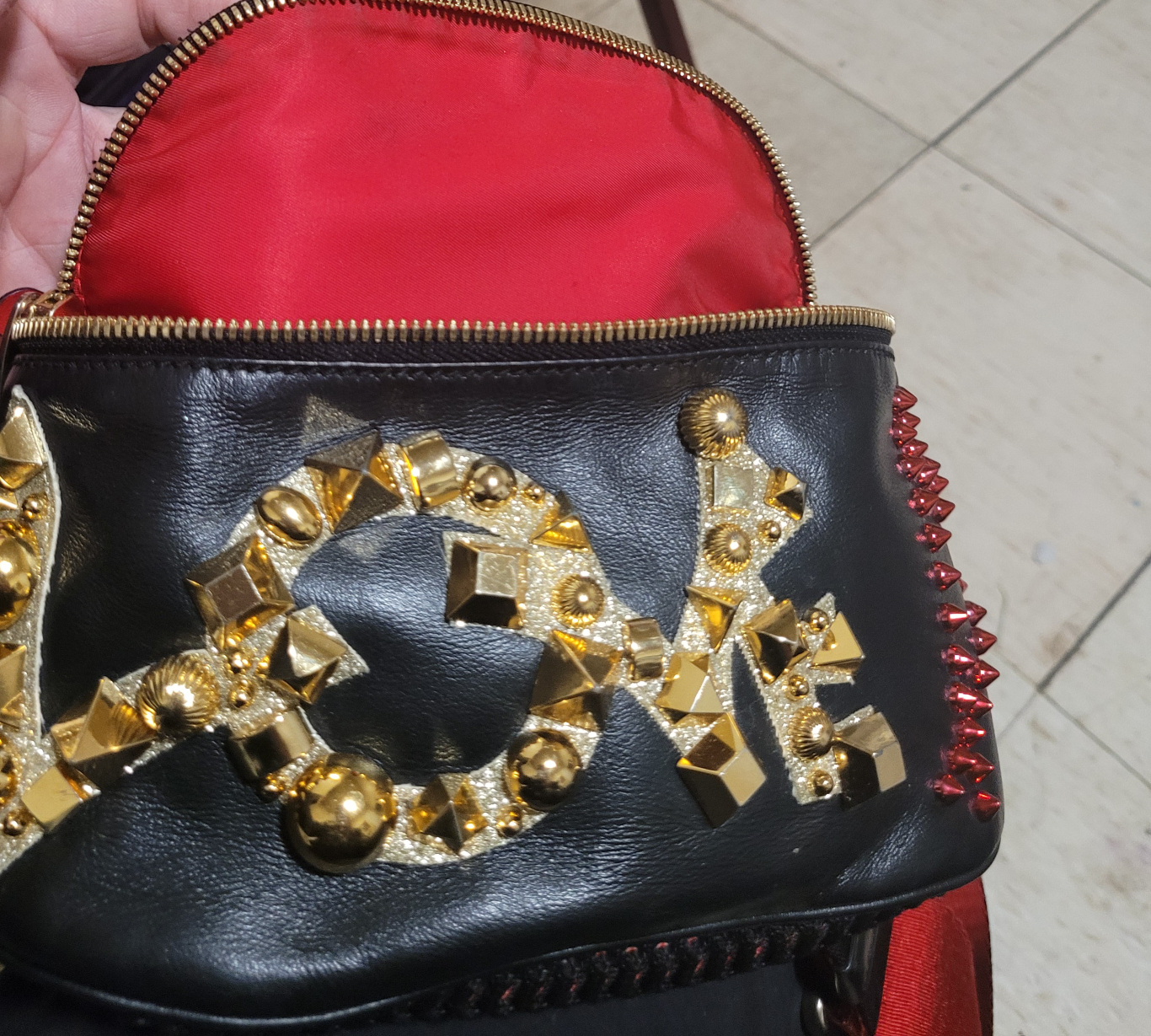 Christian Louboutin Marie Jane Studded Belt Bag - photo 4