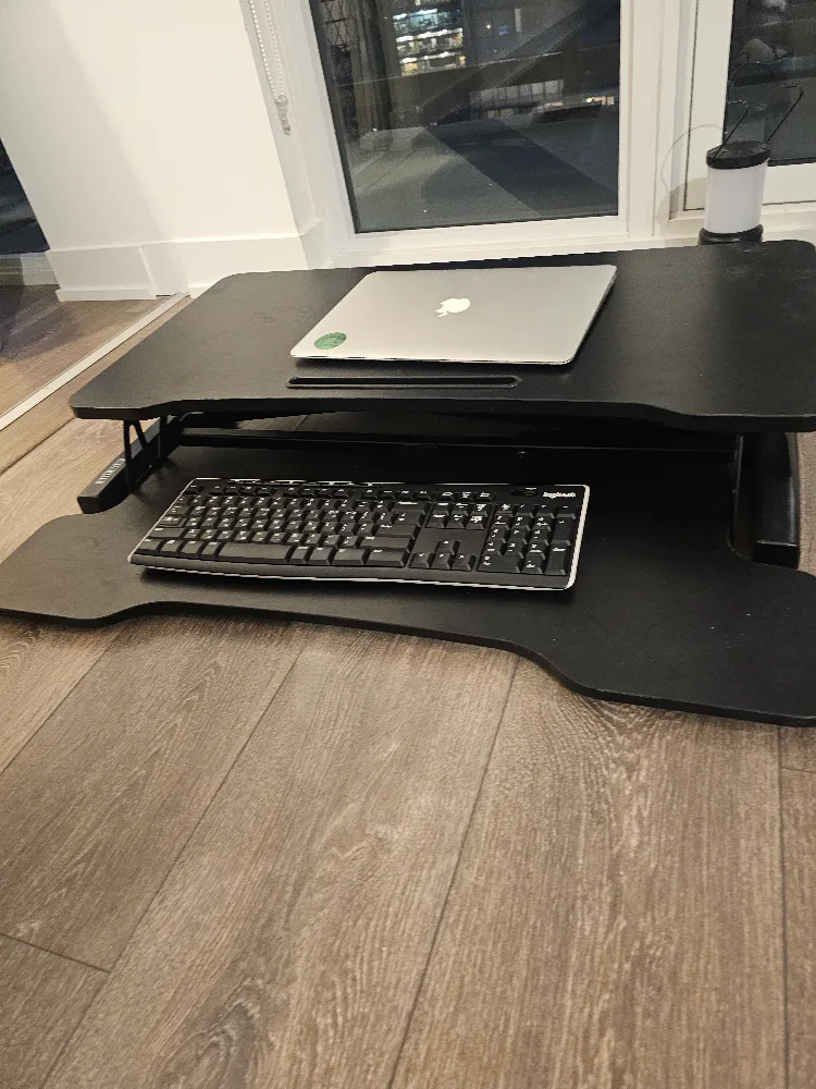 Black Adjustable Standing Desk image indicator(2)